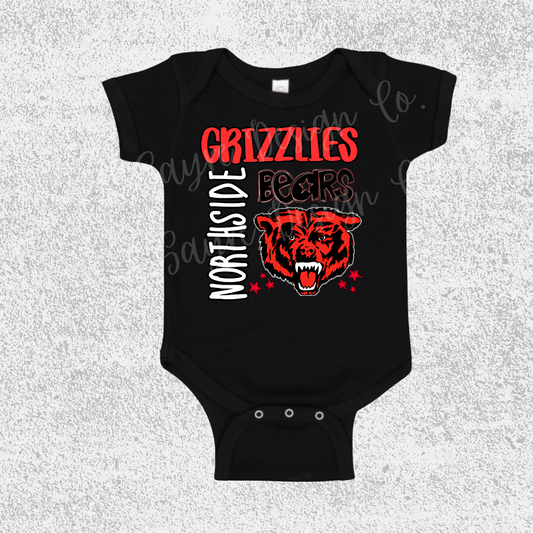 Fort Smith Northside Grizzlies Collage Onesie