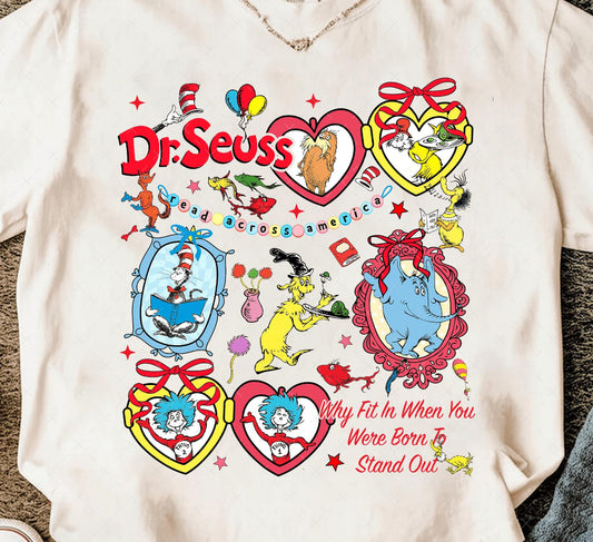 Friendship Bracelet Seuss Characters Shirt/Long Sleeve/Crewneck/Hoodie