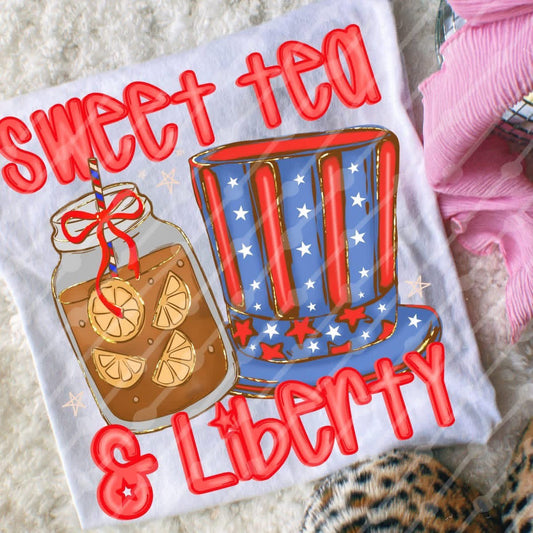 Hat Sweet Tea & Liberty Shirt/Tank