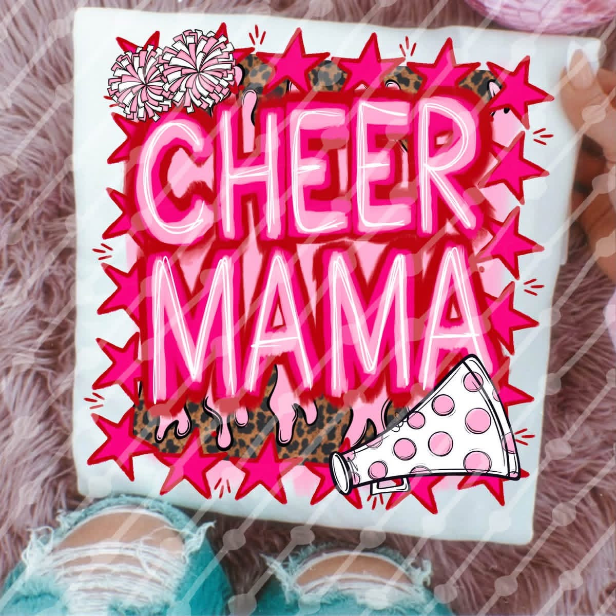 Pink Cheer Mama Shirt/Long Sleeve/Crewneck