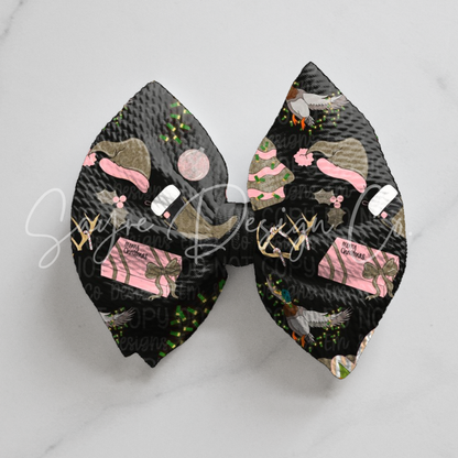 Pink Duck Hunting Christmas Bows