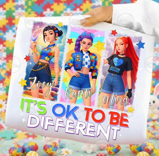 K-Pop Ok to be Different Autism Onesie/Shirt/Long Sleeve/Crewneck/Hoodie