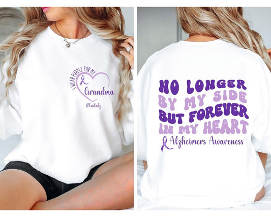 Customizable Forever in My Heart Alzheimer’s Awareness Tee 2t-Youth