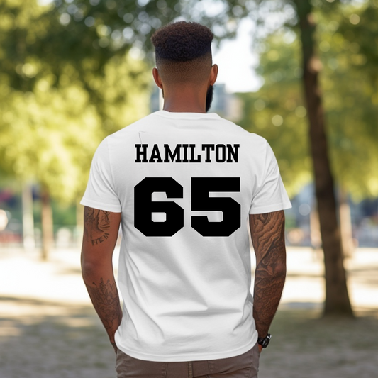 Jersey Name/Number Back Add-on Customization