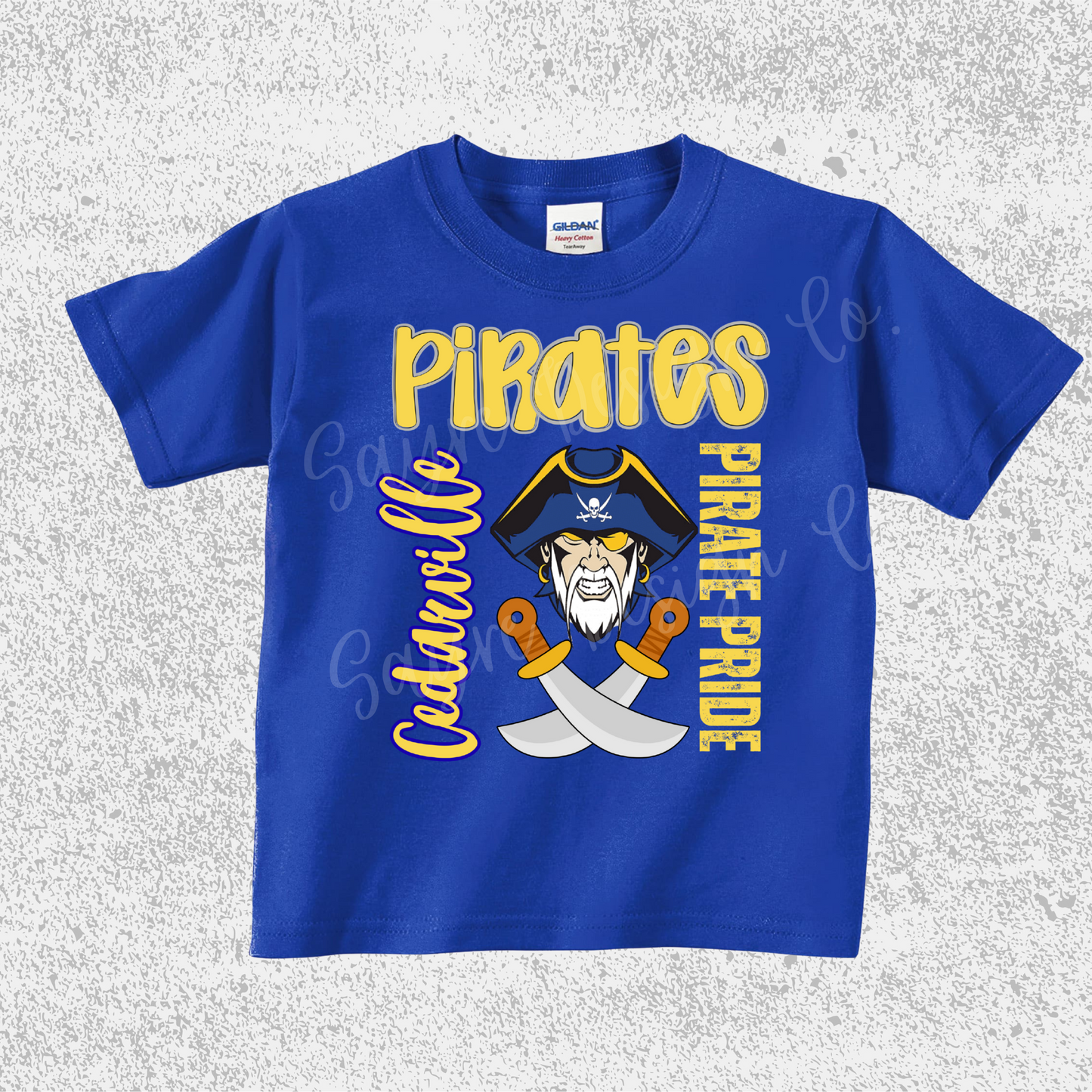 Cedarville Pirates Collage Tee Youth