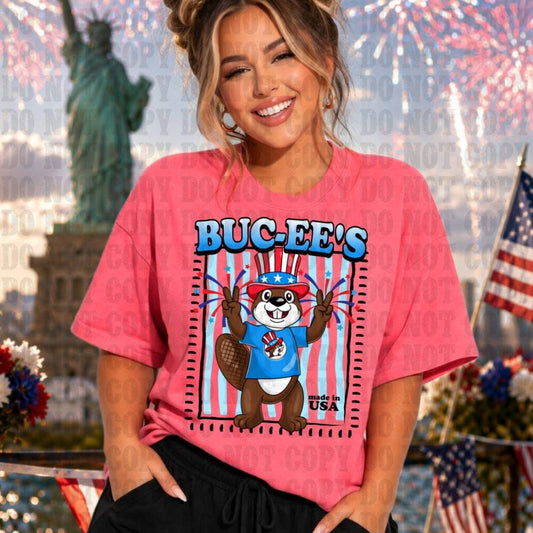 Beaver Patriotic Onesie/Shirt/Tank