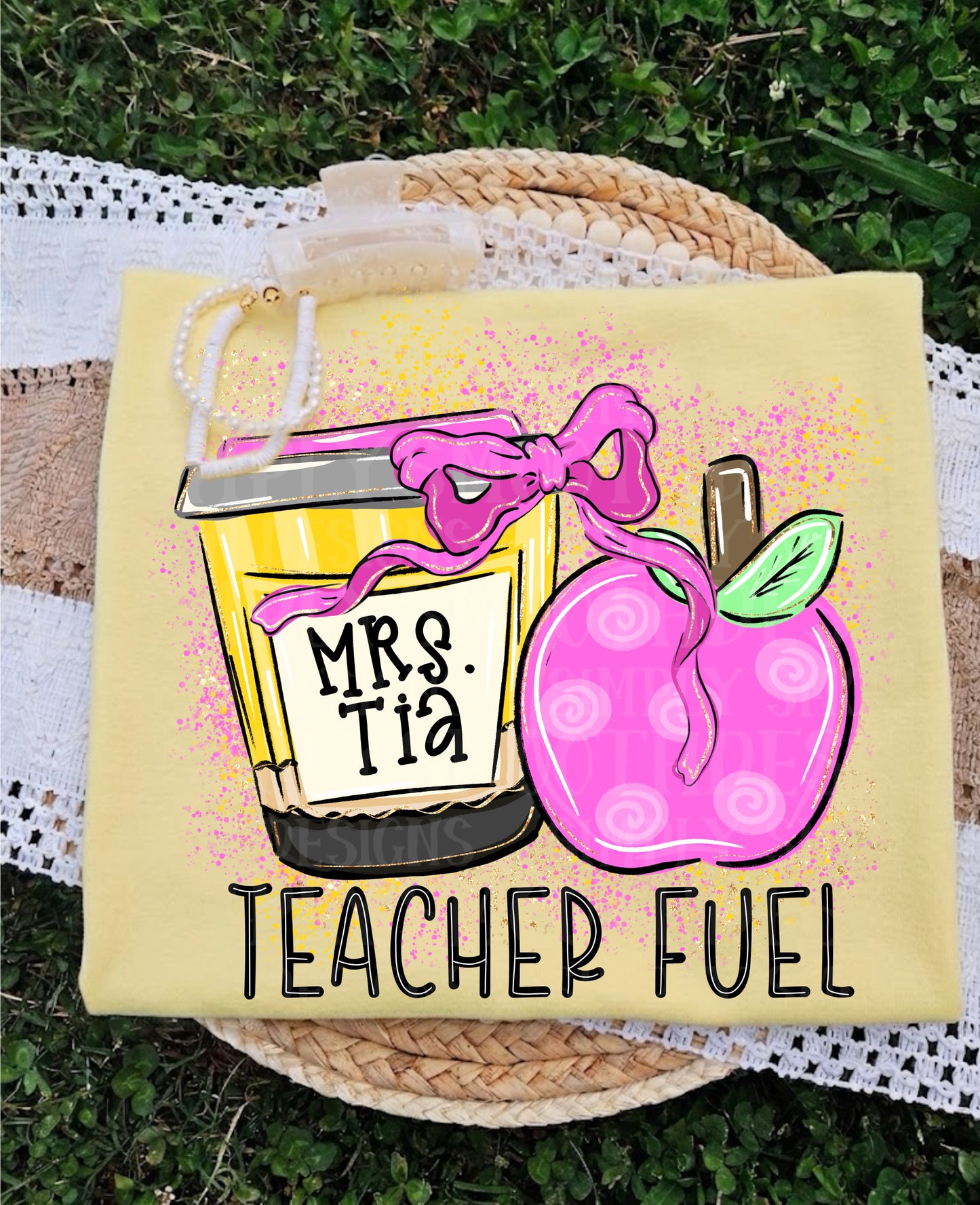 Customizable Teacher Fuel Tee/Crewneck