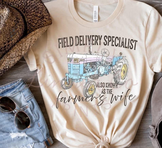 Watercolor Farmers Wife Shirt/Long Sleeve/Crewneck/Hoodie