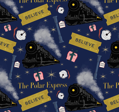 Believe Train Christmas Bows