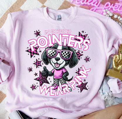 Team Customizable In October Mascot Wear Pink Tee/Sweatshirt