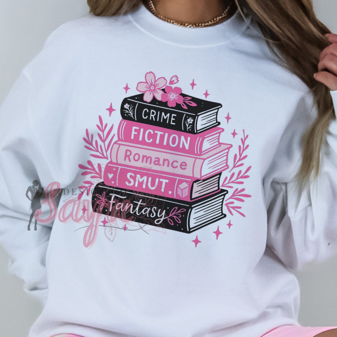 Pink Book Stack Shirt/Sweatshirt