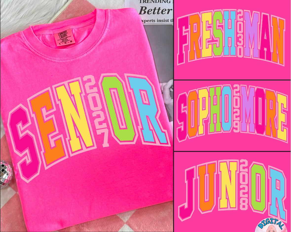 Neon High School Shirt/Long Sleeve/Crewneck