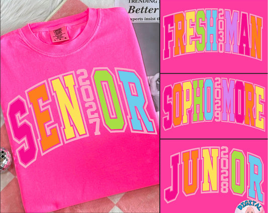 Neon High School Shirt/Long Sleeve/Crewneck