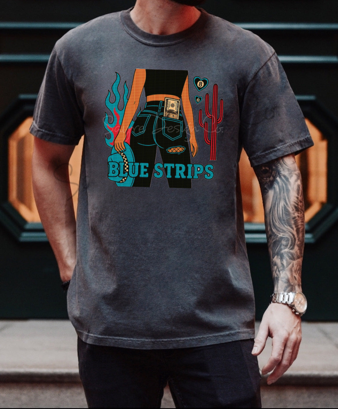 Blue Strips Tee