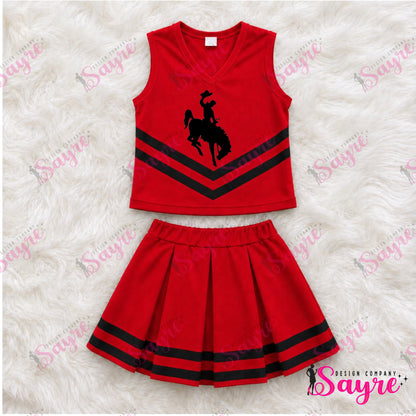 Customizable Striped Cheer Uniforms