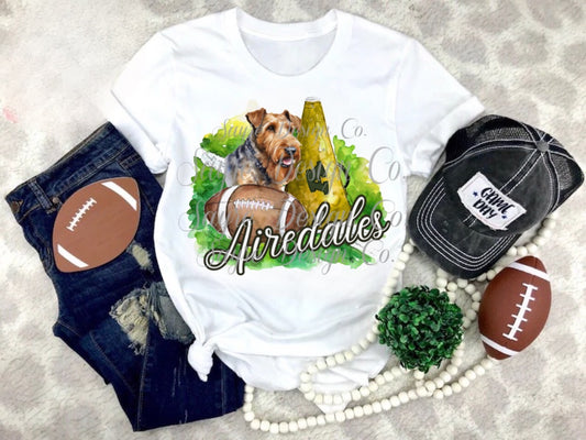 Alma Airedales Painted Football/Cheer Shirt/Sweatshirt Sayre Design Co.