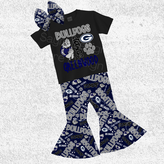 Greenwood Bulldogs 3 Piece Set 0/3M-14/16