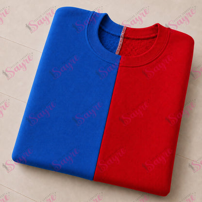 BLANK Split Color Crewneck-ADULT
