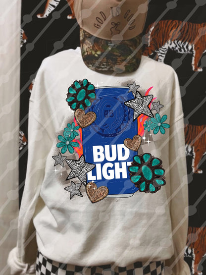 Budlight Turquoise Pieces Tee/Sweatshirt