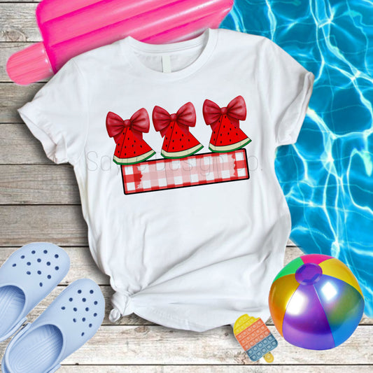 Custom Watermelon Coquette Name Baby-Youth Tee/Onesie