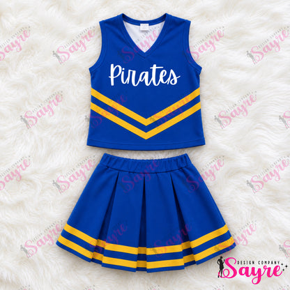 Customizable Striped Cheer Uniforms-Closes 6/28!