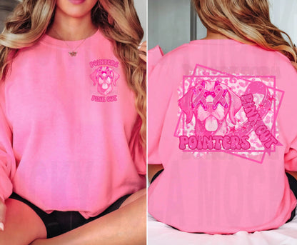 Mascot GLITTER DTF Pink Out Retro Tee/Crewneck Sweatshirt