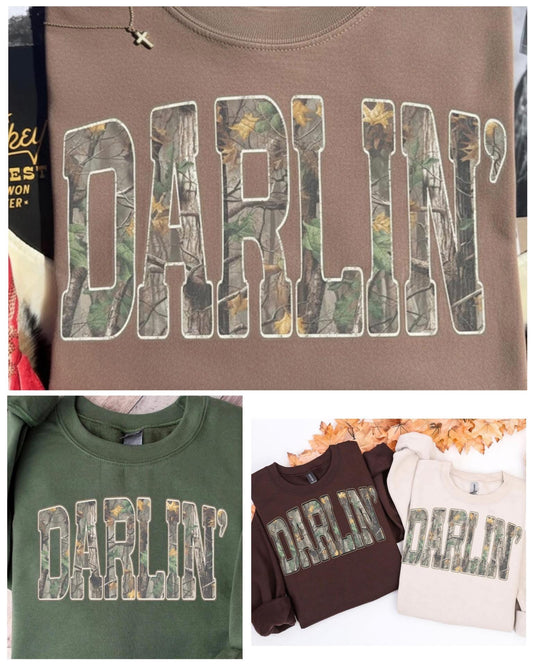 Camo Darlin’ Shirt/Long Sleeve/Crewneck/Hoodie