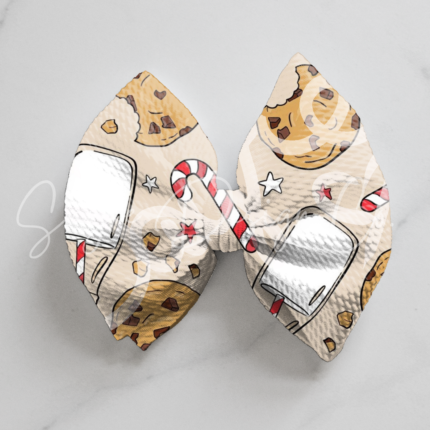 Milk & Cookies Christmas Bows