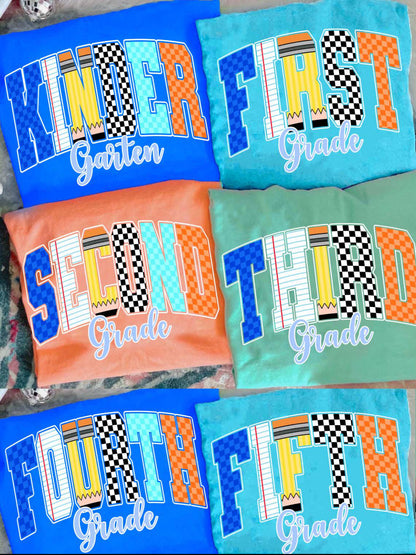 Retro Supply Print Grade Shirt/Long Sleeve/Crewneck