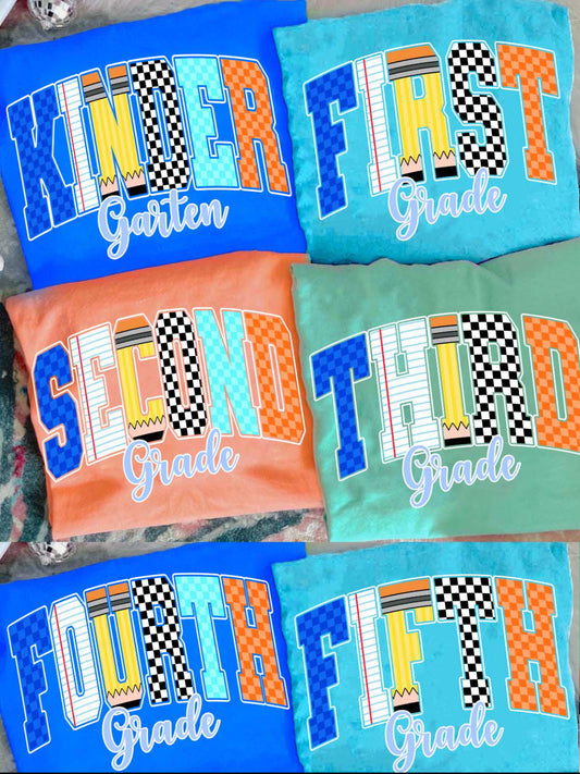 Retro Supply Print Grade Shirt/Long Sleeve/Crewneck
