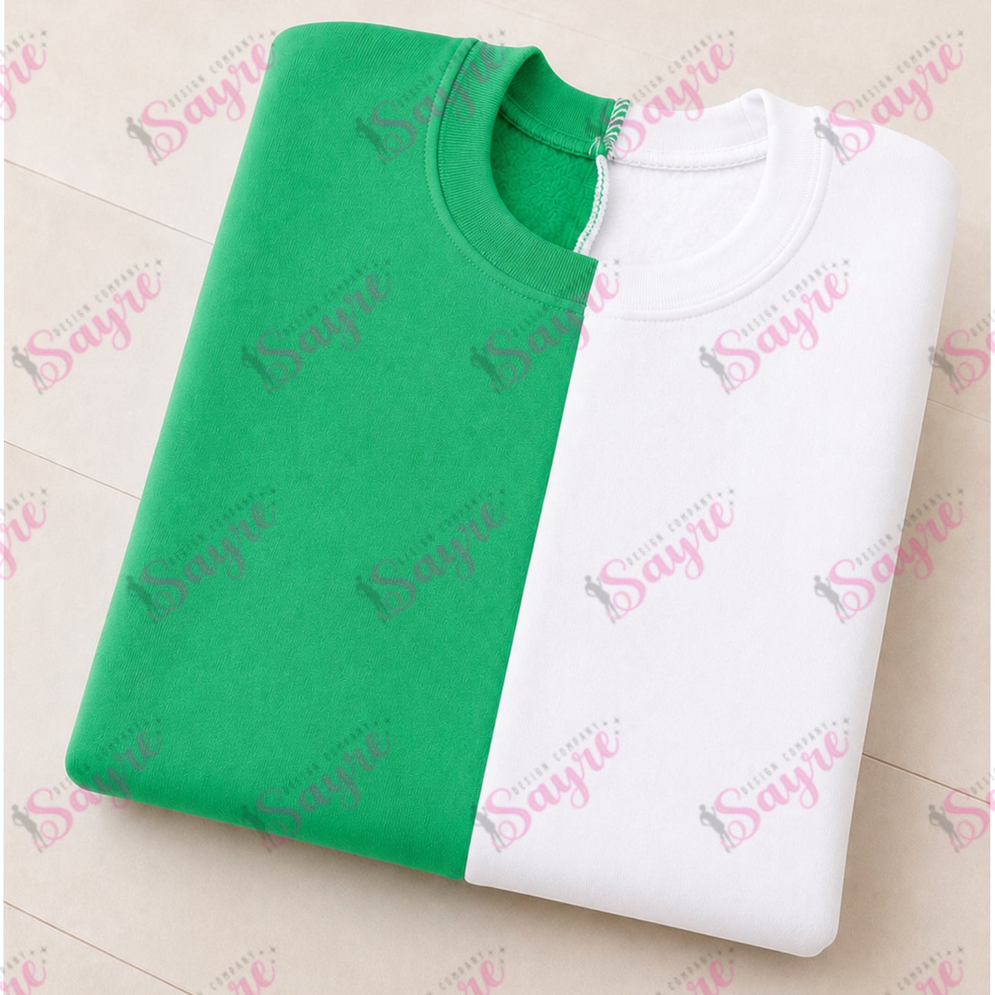 BLANK Split Color Crewneck-ADULT