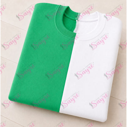 BLANK Split Color Crewneck-ADULT