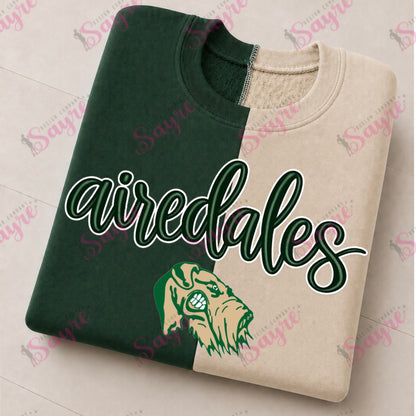 Spirit Split Color Crewneck-ADULT