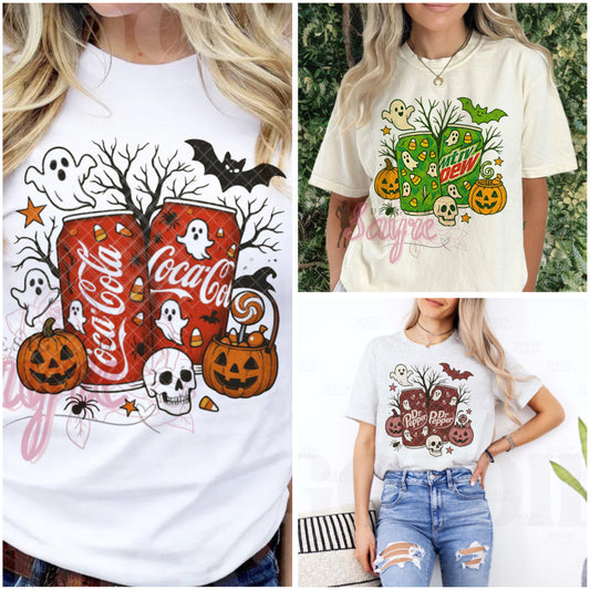 Halloween Sodas T-shirt Adult