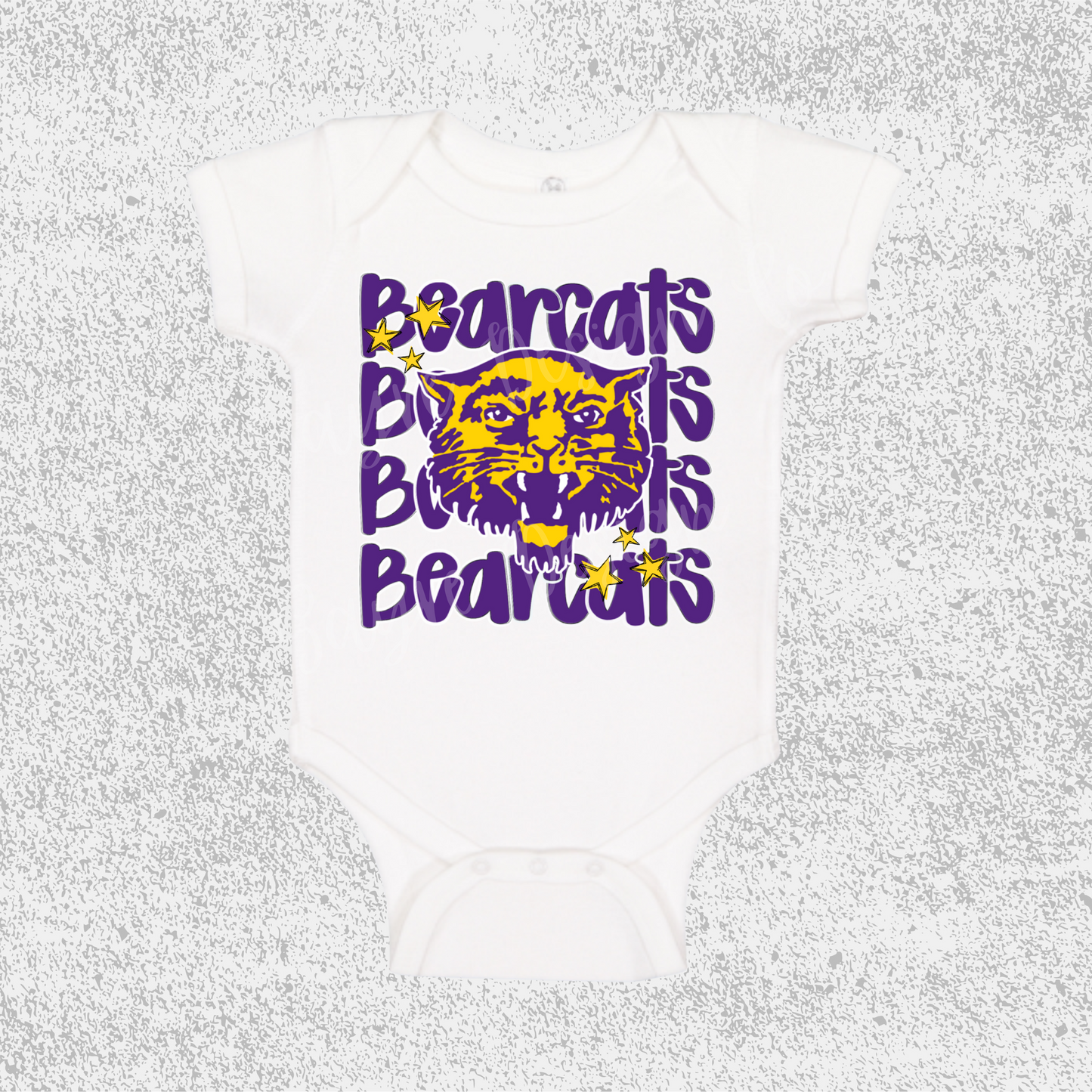 Booneville Bearcats Stacked Onesie