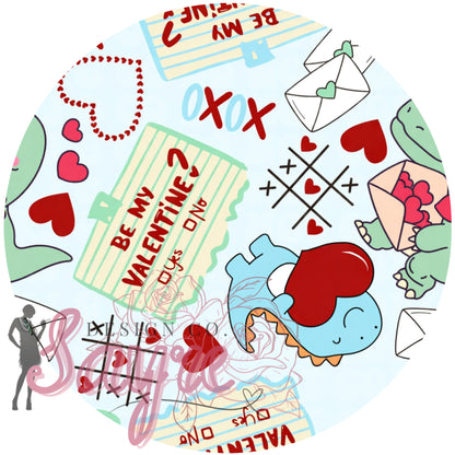 Blue Valentine’s Day Dino 0/3M-Adult 4XL