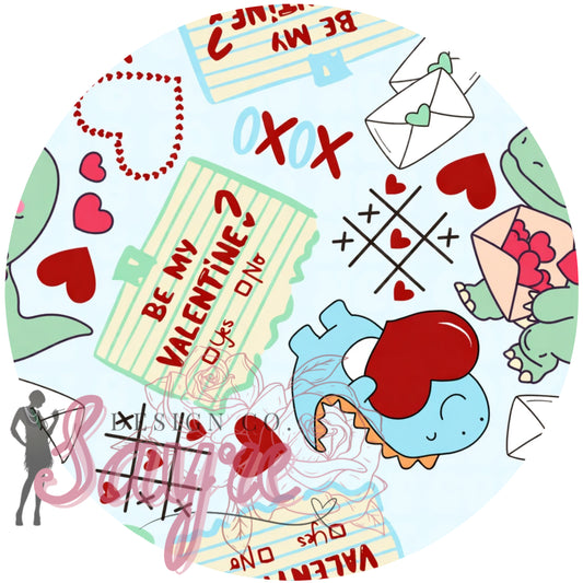 Blue Valentine’s Day Dino 0/3M-Adult 4XL