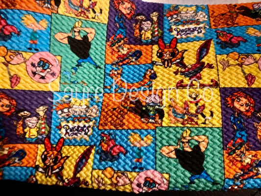 90s Cartoons- Bullet Fabric