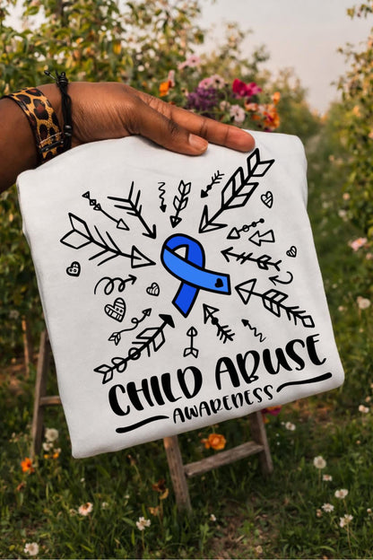 Ribbon Child Abuse Awareness Onesie/Shirt/Long Sleeve/Crewneck