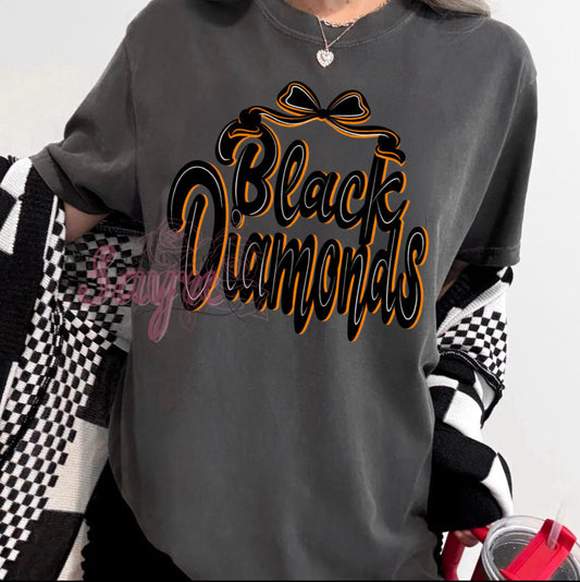 Black Diamonds Bow Shirt/Long Sleeve/Crewneck/Hoodie