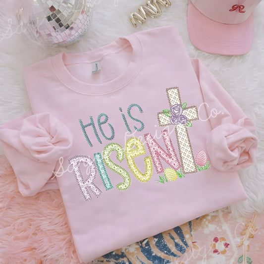 He is Risen Patchwork Shirt/Long Sleeve/Crewneck/Hoodie