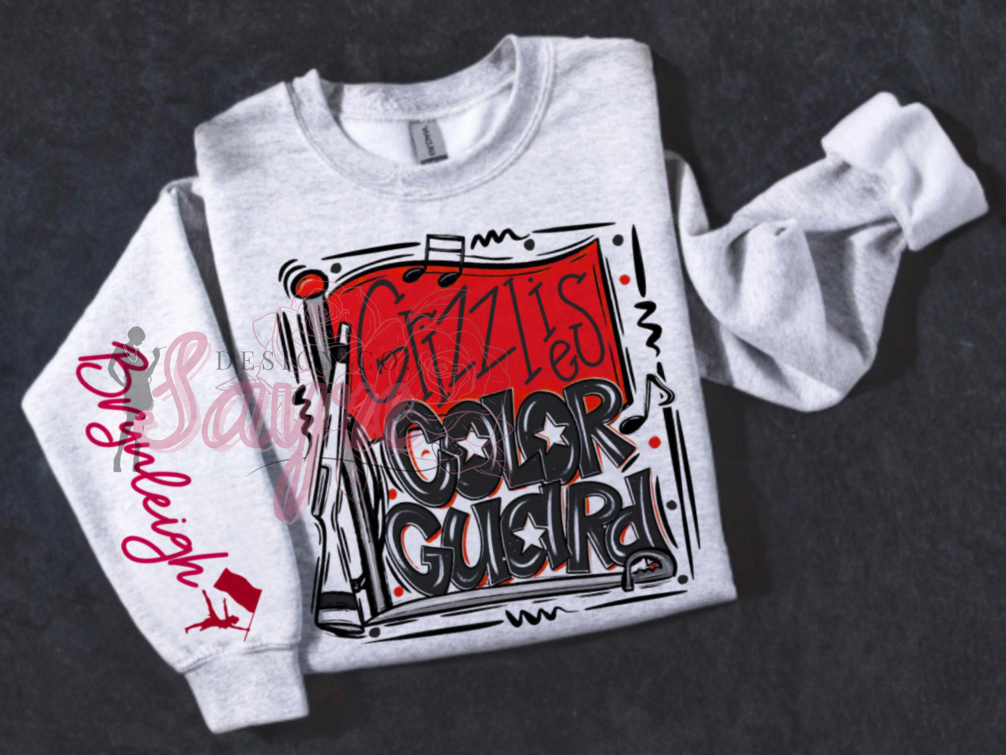 Customizable Team/Name Color Guard Crewneck