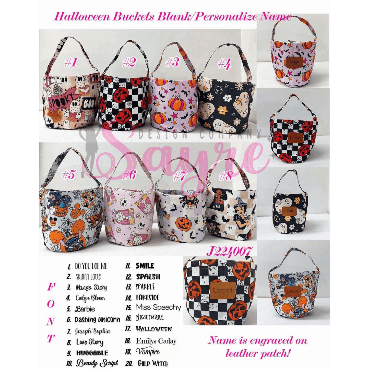 Custom Halloween Baskets