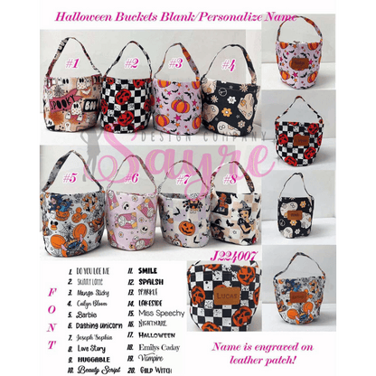 Custom Halloween Baskets
