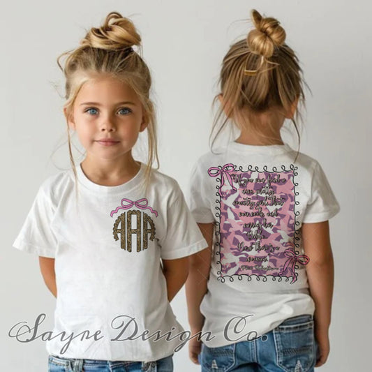 Now That’s a Woman Custom Monogram Tee- 2t-Youth