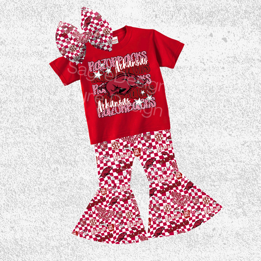 Arkansas Razorbacks 3 Piece Set 0/3M-14/16
