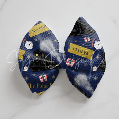 Believe Train Christmas Bows