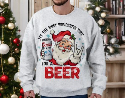 Customizable Most Wonderful Time for a Beer Shirt/Long Sleeve/Crewneck/Hoodie