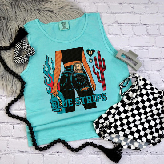 Blue Strips Tank