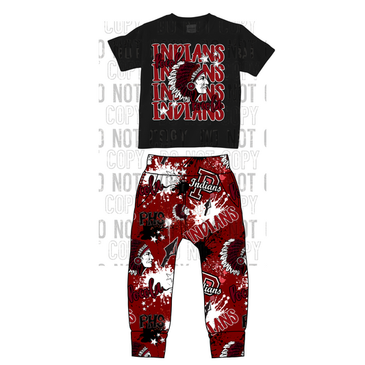 Pocola Indians Jogger Set 0/3M-14/16